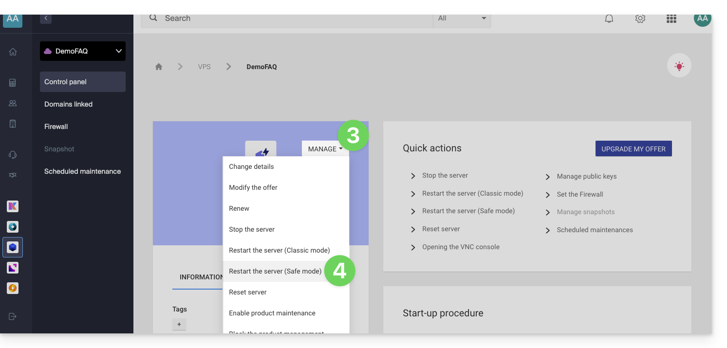 Safe mode screenshot